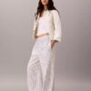 Pantalon en lin et coton à enfiler