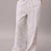 Pantalon en lin et coton à enfiler