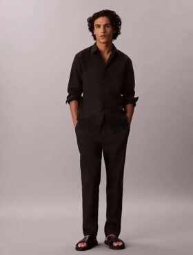 Pantalon en mélange de lin Pantalon en mélange de lin