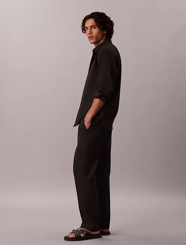 Pantalon en mélange de lin Pantalon en mélange de lin