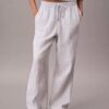 Pantalon à enfiler en double gaze Pantalon à enfiler en double gaze