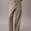 Pantalon à enfiler en double gaze Pantalon à enfiler en double gaze