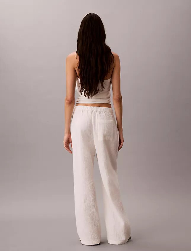 Pantalon à enfiler en double gaze Pantalon à enfiler en double gaze