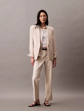 Pantalon fuselé extensible raffiné