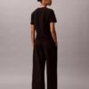 Pantalon à jambes larges en ponte rayé Pantalon à jambes larges en ponte rayé