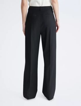 Pantalon large ajusté