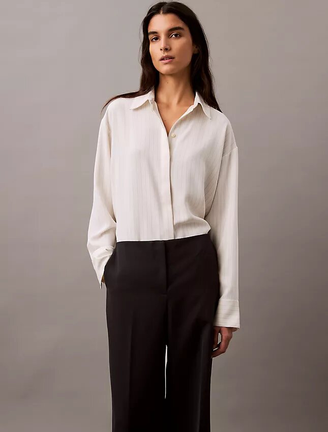 Pantalon large en crêpe Pantalon large en crêpe