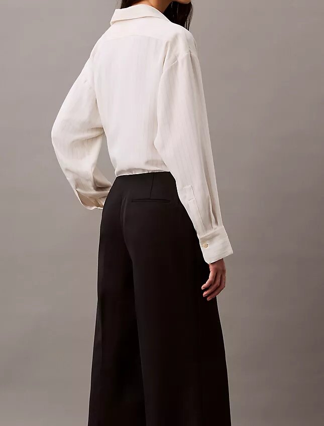 Pantalon large en crêpe Pantalon large en crêpe