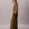 Pantalon large en gabardine de laine Pantalon large en gabardine de laine