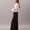 Pantalon large en gabardine de laine Pantalon large en gabardine de laine