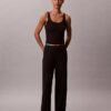 Pantalon large en Modal stretch à mailles lâches Pantalon large en Modal stretch à mailles lâches