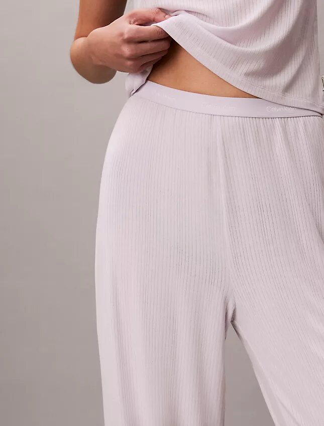 Pantalon large en Modal stretch à mailles lâches Pantalon large en Modal stretch à mailles lâches