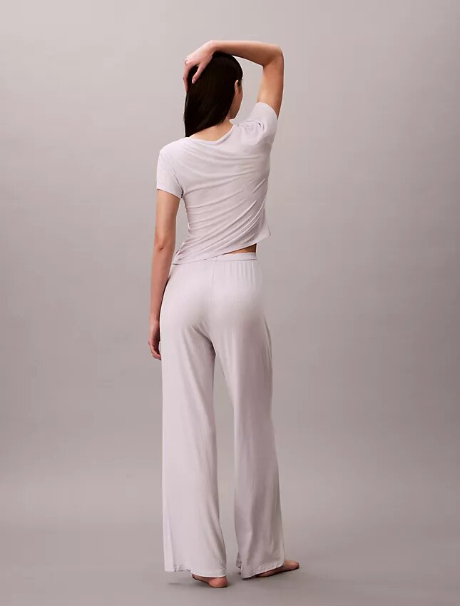 Pantalon large en Modal stretch à mailles lâches Pantalon large en Modal stretch à mailles lâches