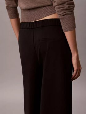 Pantalon large en ponte