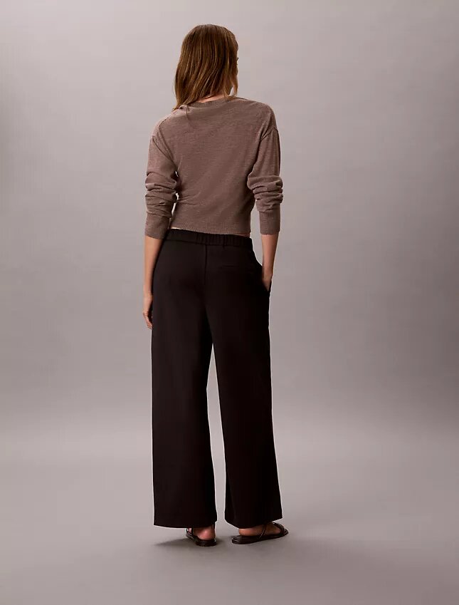 Pantalon large en ponte Pantalon large en ponte