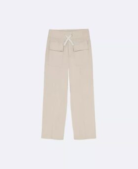 Pantalon large en sergé pour filles