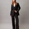 Pantalon large stretch raffiné Pantalon large stretch raffiné