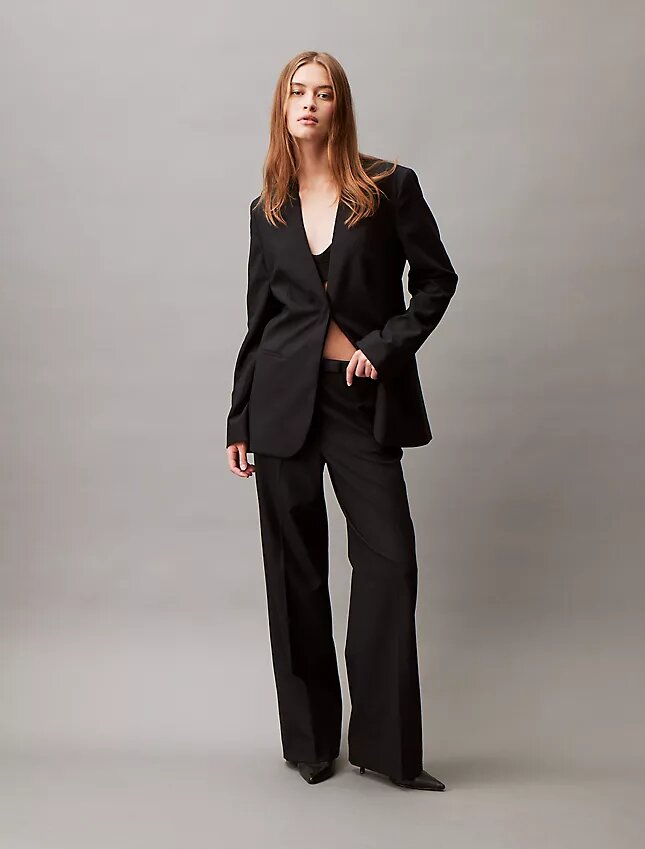 Pantalon large stretch raffiné Pantalon large stretch raffiné