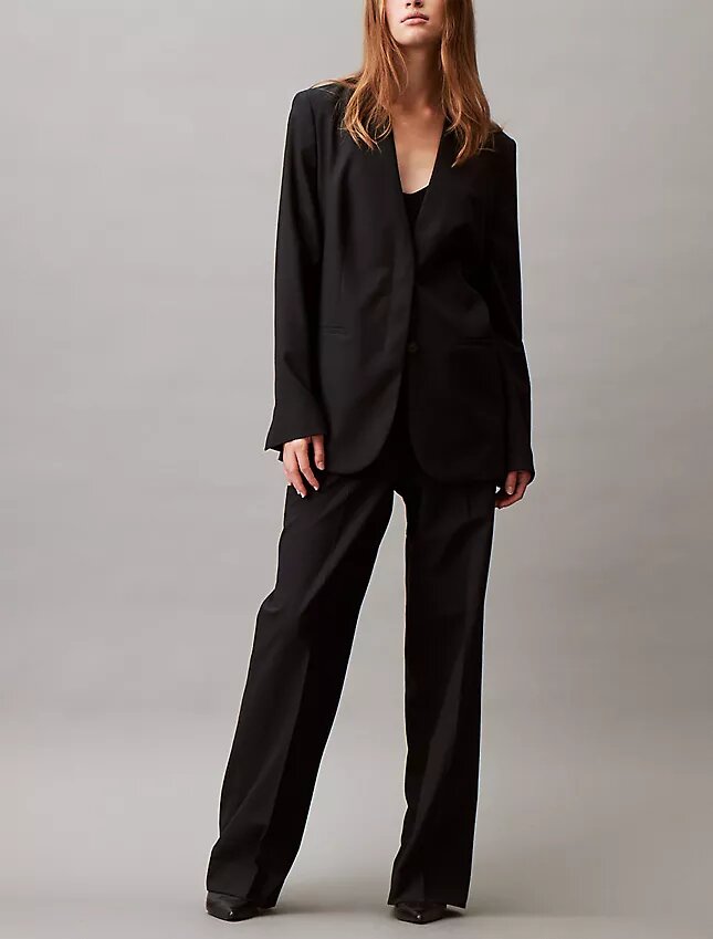 Pantalon large stretch raffiné Pantalon large stretch raffiné