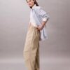 Pantalon parachute en nylon froissé Pantalon parachute en nylon froissé
