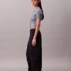 Pantalon parachute en nylon froissé Pantalon parachute en nylon froissé