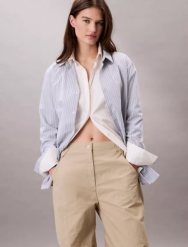 Pantalon parachute en nylon froissé Pantalon parachute en nylon froissé