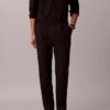 Pantalon à plis en mélange de lin à enfiler Pantalon à plis en mélange de lin à enfiler