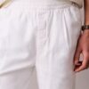 Pantalon à plis en mélange de lin à enfiler Pantalon à plis en mélange de lin à enfiler