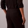 Pantalon à plis en mélange de lin à enfiler Pantalon à plis en mélange de lin à enfiler