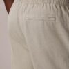 Pantalon à plis en mélange de lin à enfiler Pantalon à plis en mélange de lin à enfiler