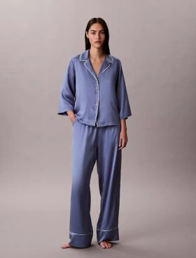 Pantalon satiné brillant
