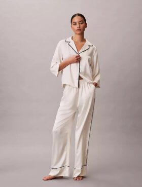 Pantalon satiné brillant