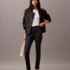 Pantalon skinny en ponte à imprimé chevrons Pantalon skinny en ponte à imprimé chevrons