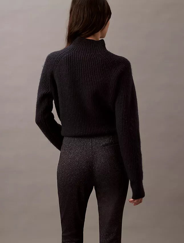 Pantalon skinny en ponte à imprimé chevrons Pantalon skinny en ponte à imprimé chevrons