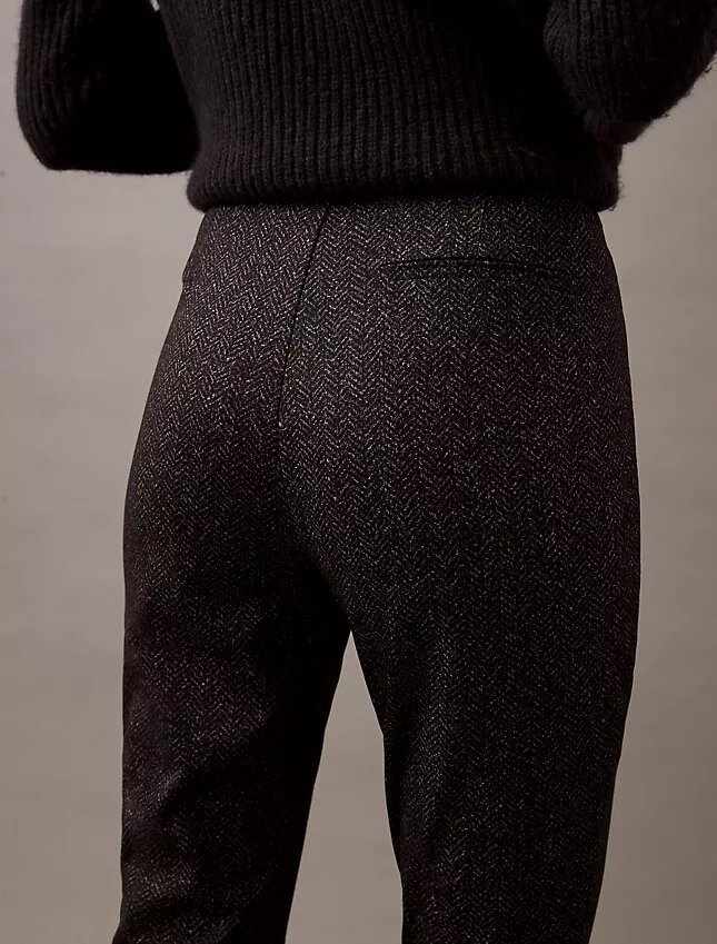 Pantalon skinny en ponte à imprimé chevrons Pantalon skinny en ponte à imprimé chevrons