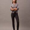 Pantalon skinny en ponte à imprimé pied-de-poule Pantalon skinny en ponte à imprimé pied-de-poule