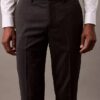 Pantalon slim ajusté en laine mélangée Pantalon slim ajusté en laine mélangée