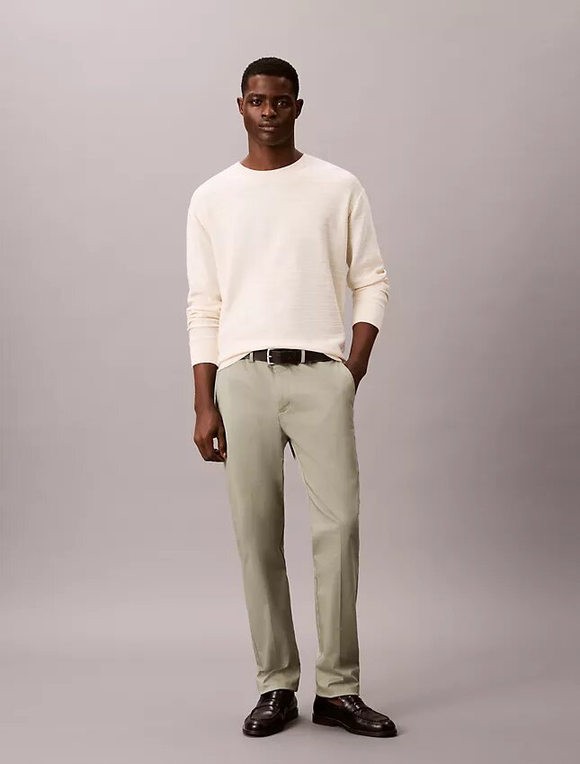 Pantalon slim en Cotton Stretch Pantalon slim en Cotton Stretch
