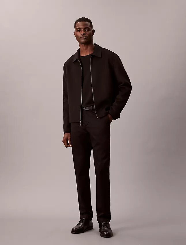 Pantalon slim en Cotton Stretch Pantalon slim en Cotton Stretch