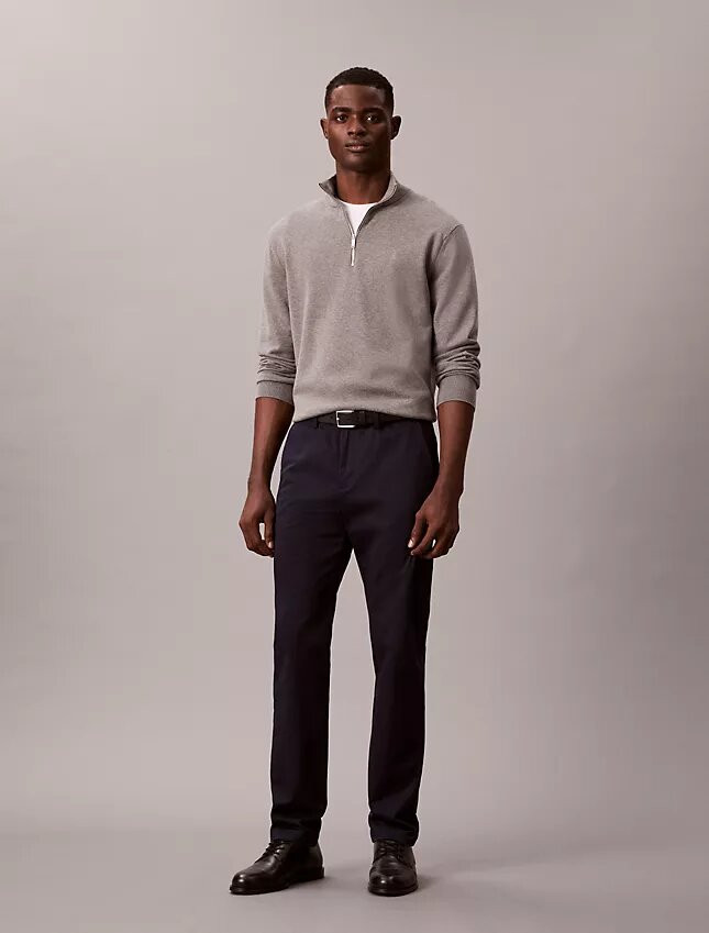 Pantalon slim en Cotton Stretch Pantalon slim en Cotton Stretch