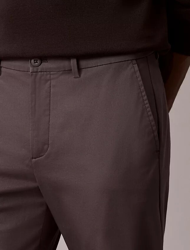 Pantalon slim en Cotton Stretch Pantalon slim en Cotton Stretch