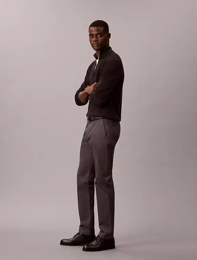 Pantalon slim en Cotton Stretch Pantalon slim en Cotton Stretch