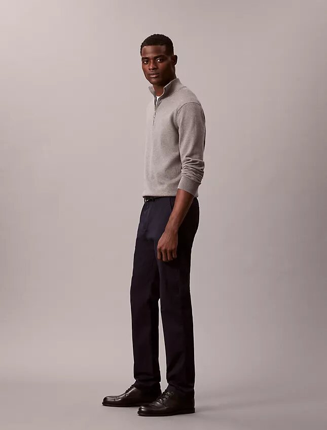 Pantalon slim en Cotton Stretch Pantalon slim en Cotton Stretch