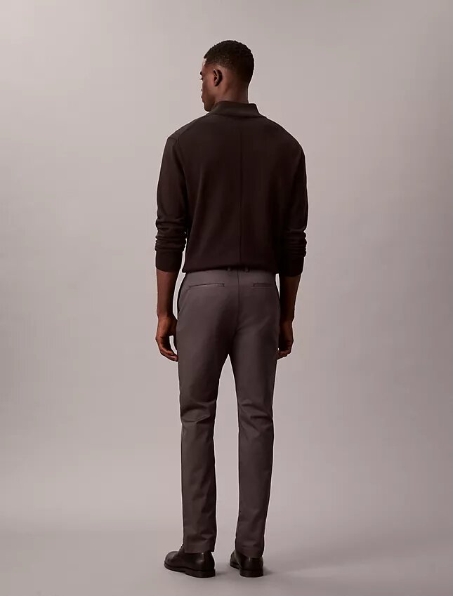 Pantalon slim en Cotton Stretch Pantalon slim en Cotton Stretch