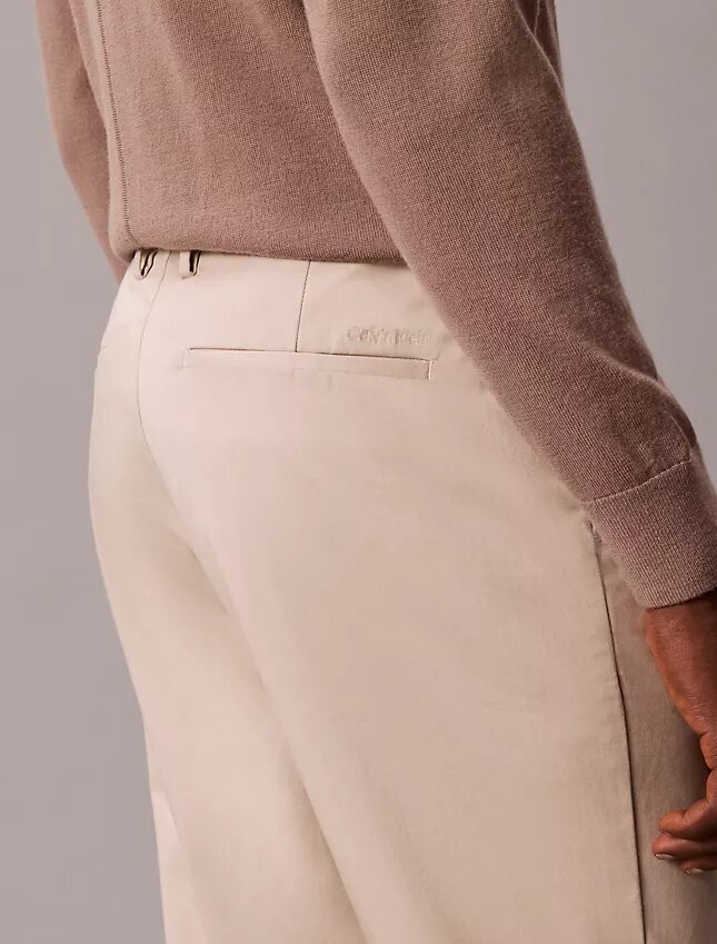 Pantalon slim en Cotton Stretch Pantalon slim en Cotton Stretch