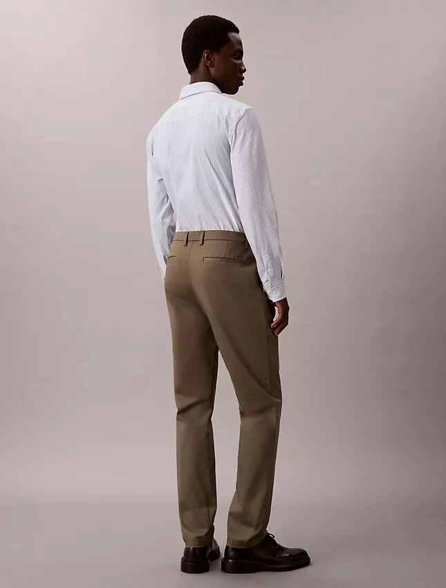Pantalon slim en Cotton Stretch Pantalon slim en Cotton Stretch