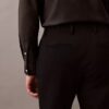 Pantalon slim en gabardine de laine