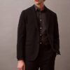 Pantalon slim en gabardine de laine