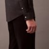 Pantalon slim en gabardine de laine
