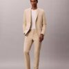 Pantalon slim en mélange de lin Pantalon slim en mélange de lin